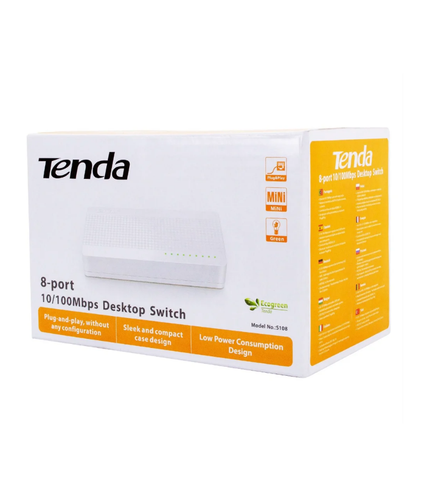 Tenda Switch Ethernet Port S Mbps Pc Massira