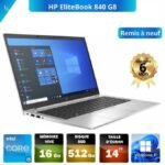 Hp EliteBook 840 G8 I5-1145g7 11éme Génération RAM 16Go DDR4 512Gb SSD QWERTY - REMIS A NEUF – Image 4