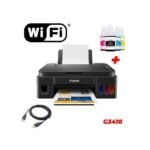 Canon Imprimante PIXMA G3410 multifonction à réservoirs rechargeables (2315C009AB)