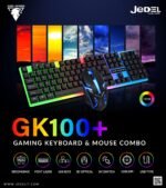 Jedel Combo Clavier souris GK100+ RGB Gamer de jeu – Image 4