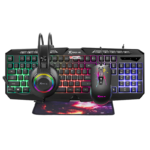 XTRIKE ME CMX-410 Clavier Souris - Tapis de souris & Casque Combo 4-in-1 Gaming